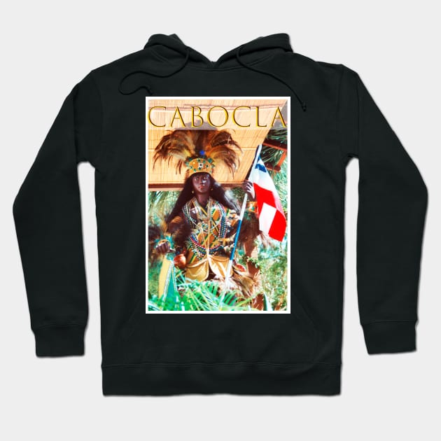 Indian Cabocla sculpture of Bahia Independence Hoodie by Marccelus